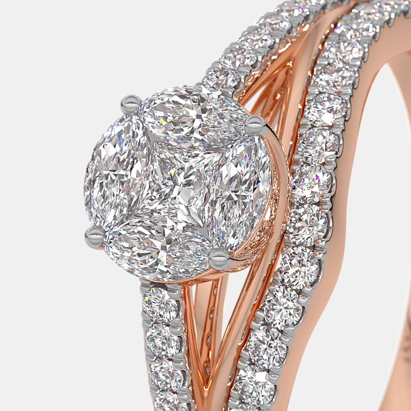 The Crossoval Bridal Ring Set - image 5