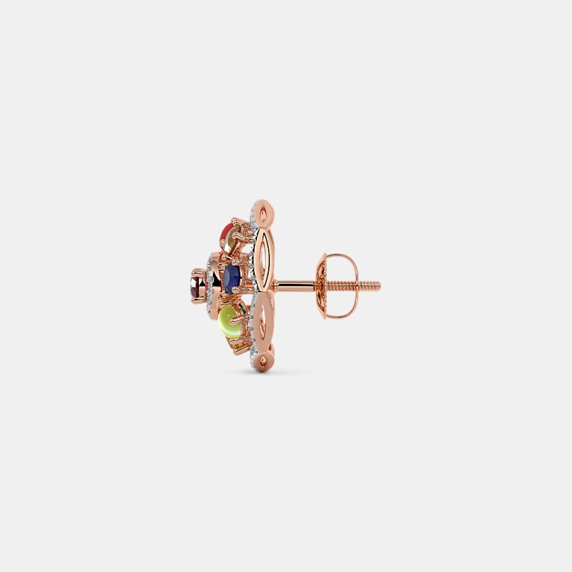 The Ornexis Navaratna Stud Earrings - image 9