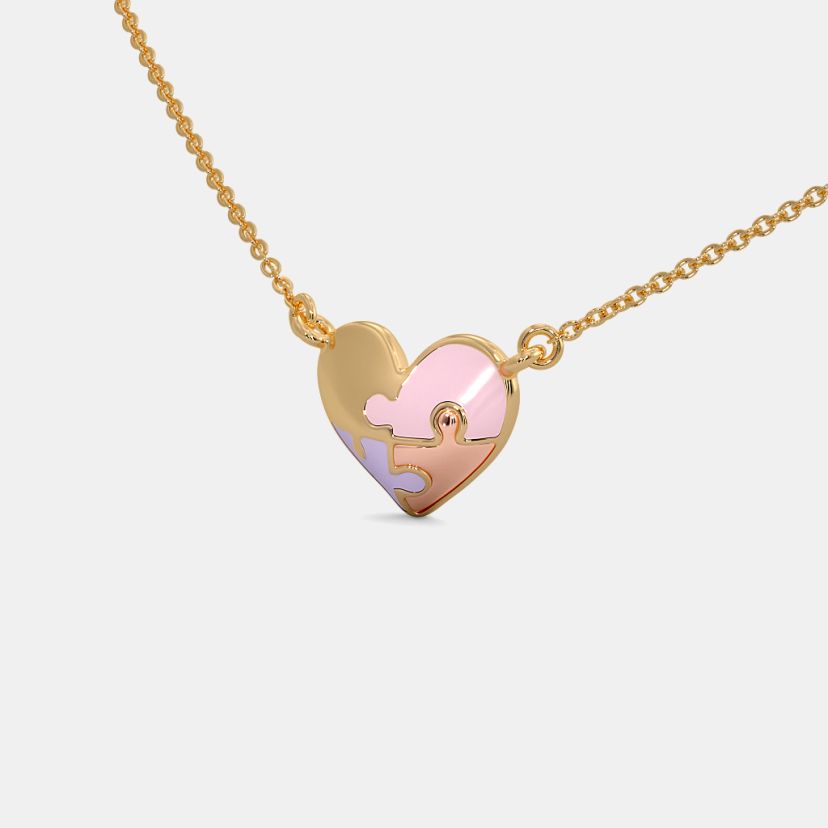 The Puzzle Of Hearts Kids Necklace - image 1