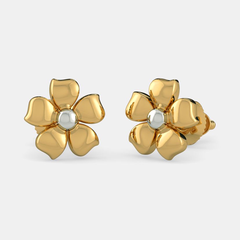 Source Latest Design Fashion simple gold earrings designs for girls on  malibabacom