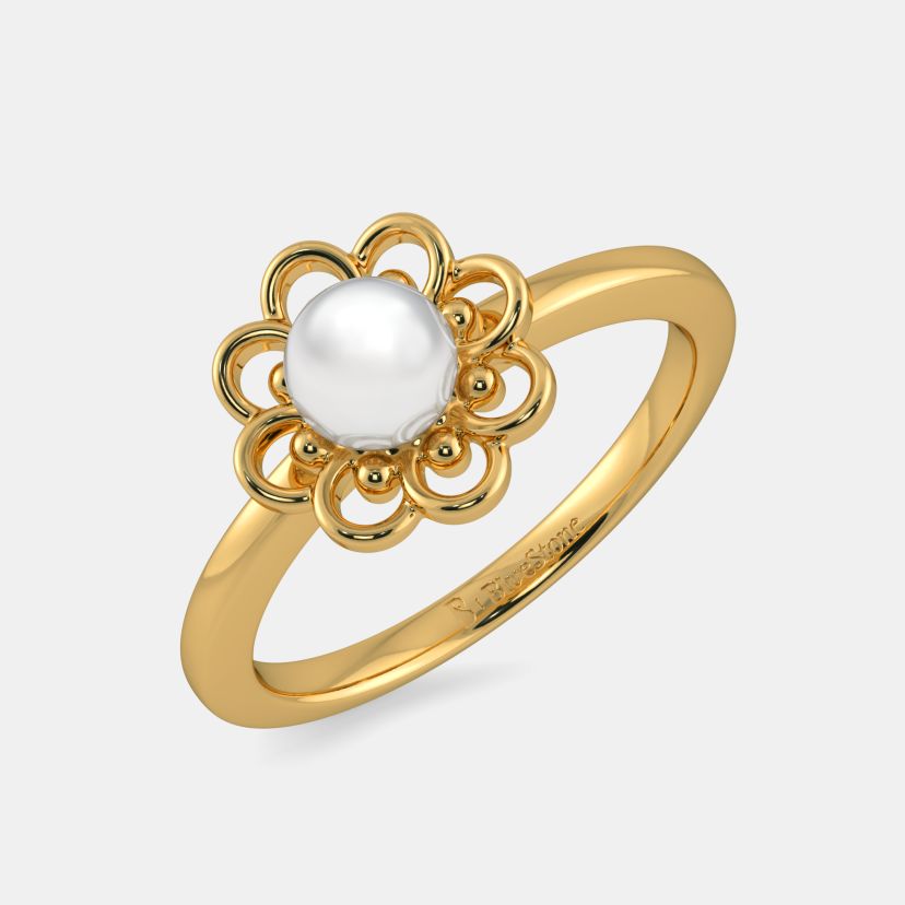 Buy 50 Women s Pearl Rings Designs Online BlueStone India s 1 Online Jewellery Brand