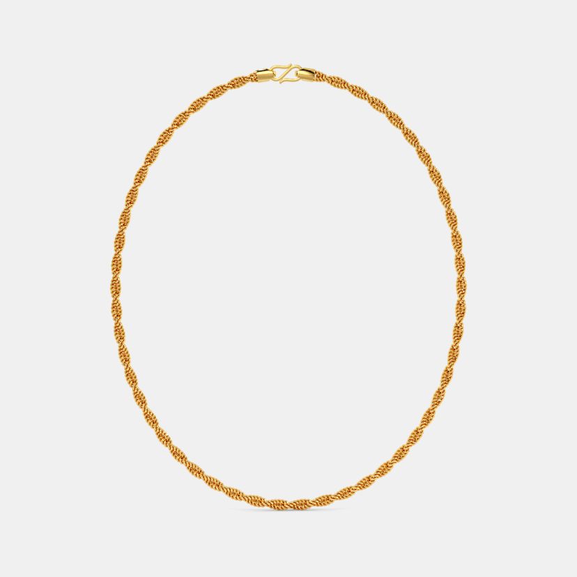 The Navika Gold Chain - Angle View 2