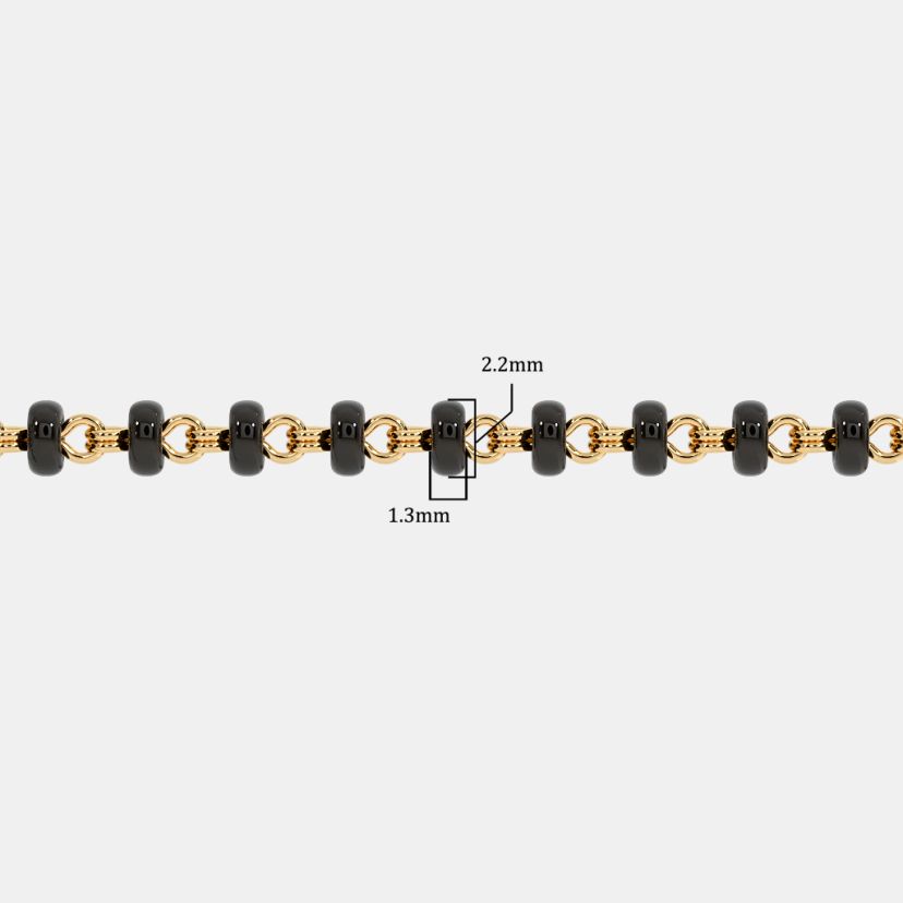 The Microbead Mangalsutra Single Line Open Chain With Lock - image 3