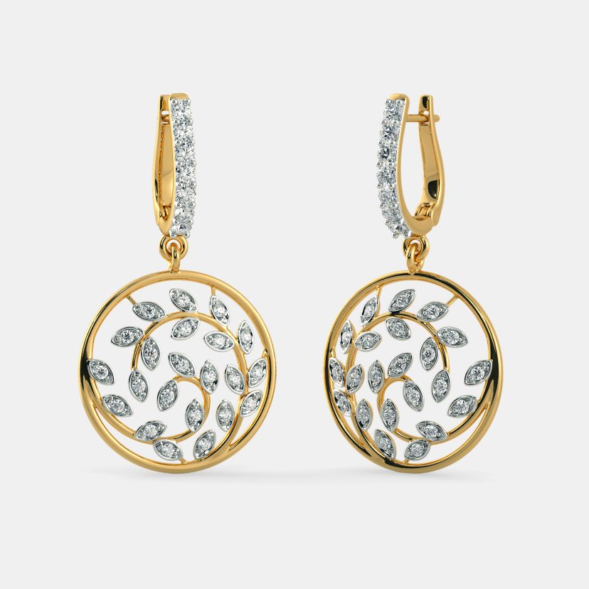 The Cordial Leaves Hoop Earrings - image 1