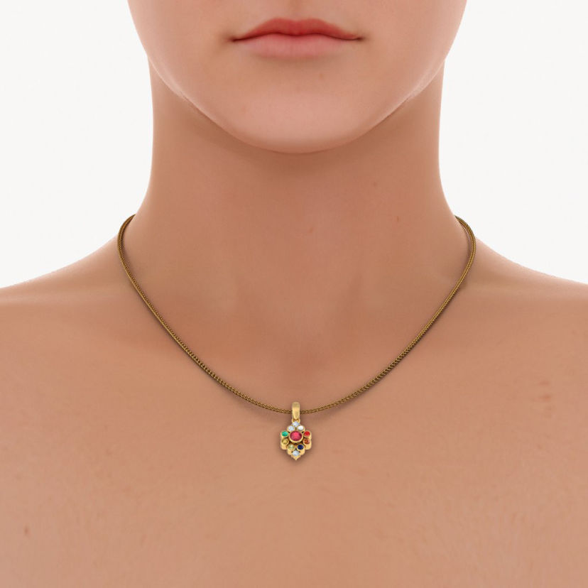 The Rajkanya Navaratna Pendant - image 8