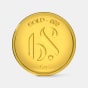 5 gram 24 KT Gold CoinFront