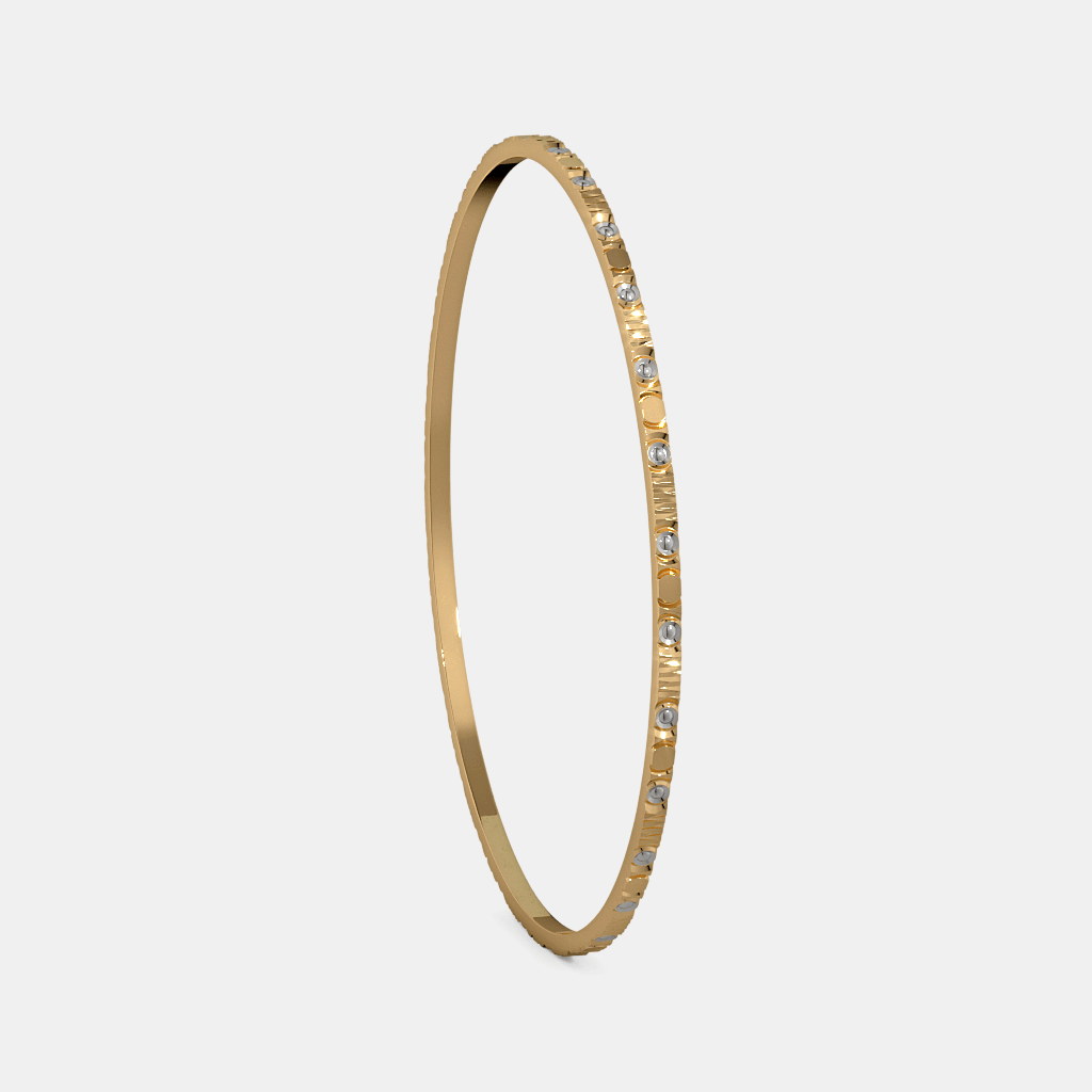 The Dazzora Round Bangle | BlueStone.com