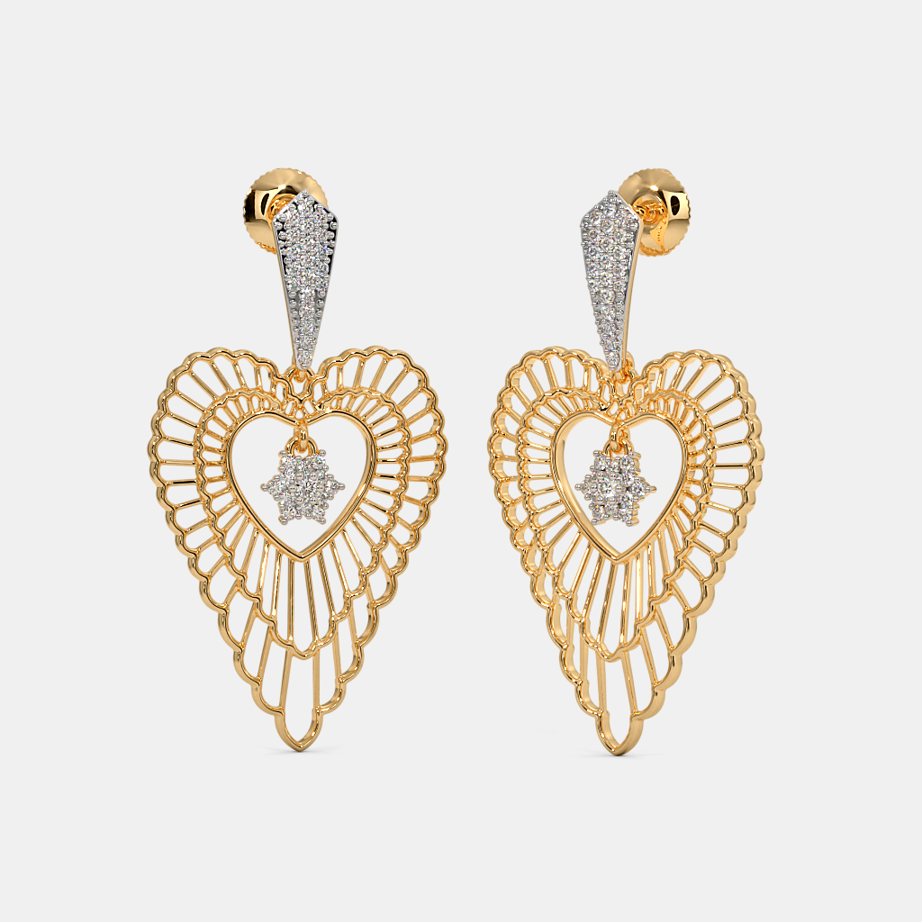 The Fairy Heart Drop Earrings