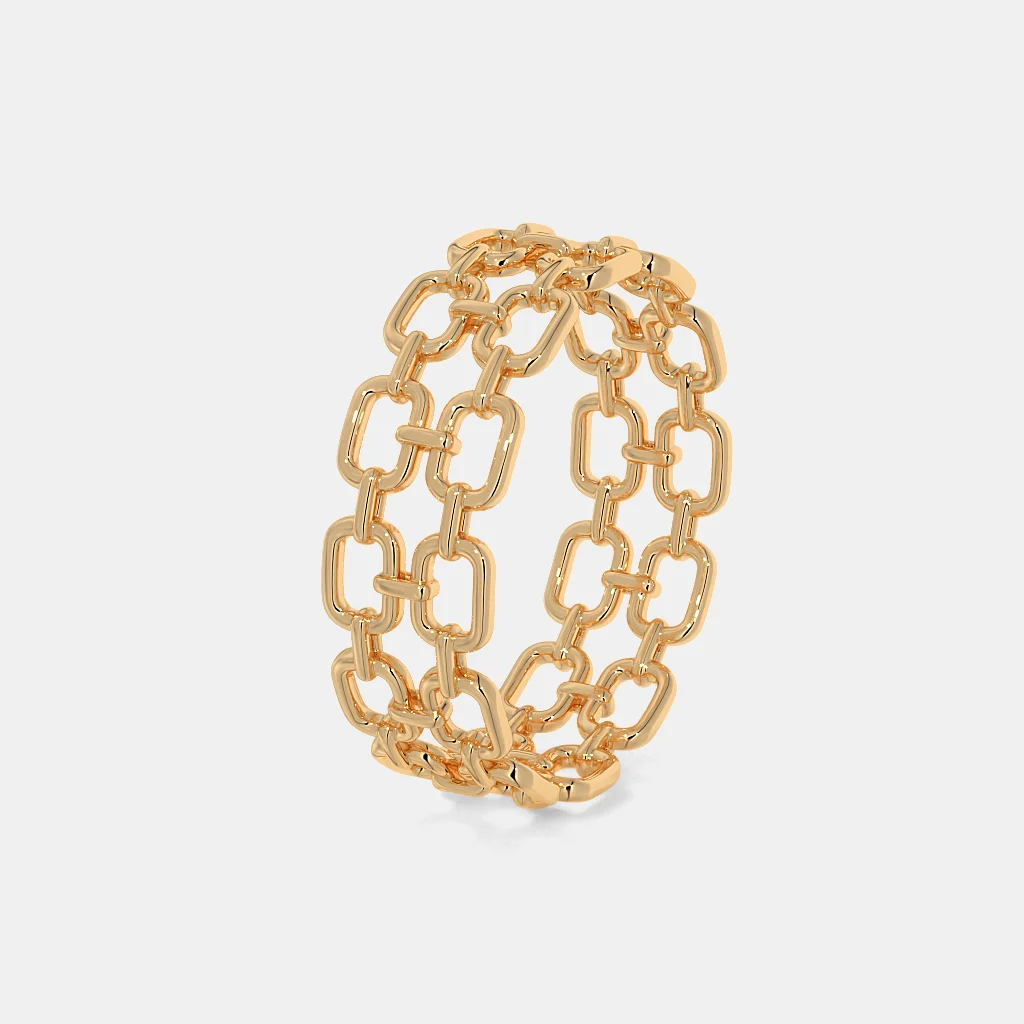 The Chain Vain Band Ring | BlueStone.com