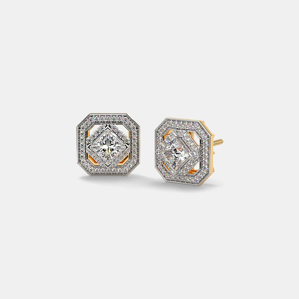 The Luvena Solitaire Stud Earrings