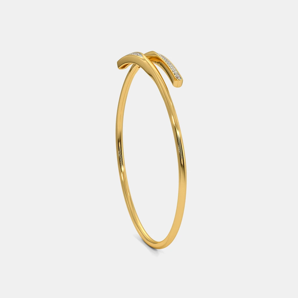 The Finley Twister Bangle | BlueStone.com