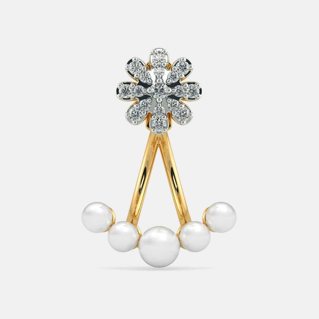 The Kanan Front Back Earrings | BlueStone.com