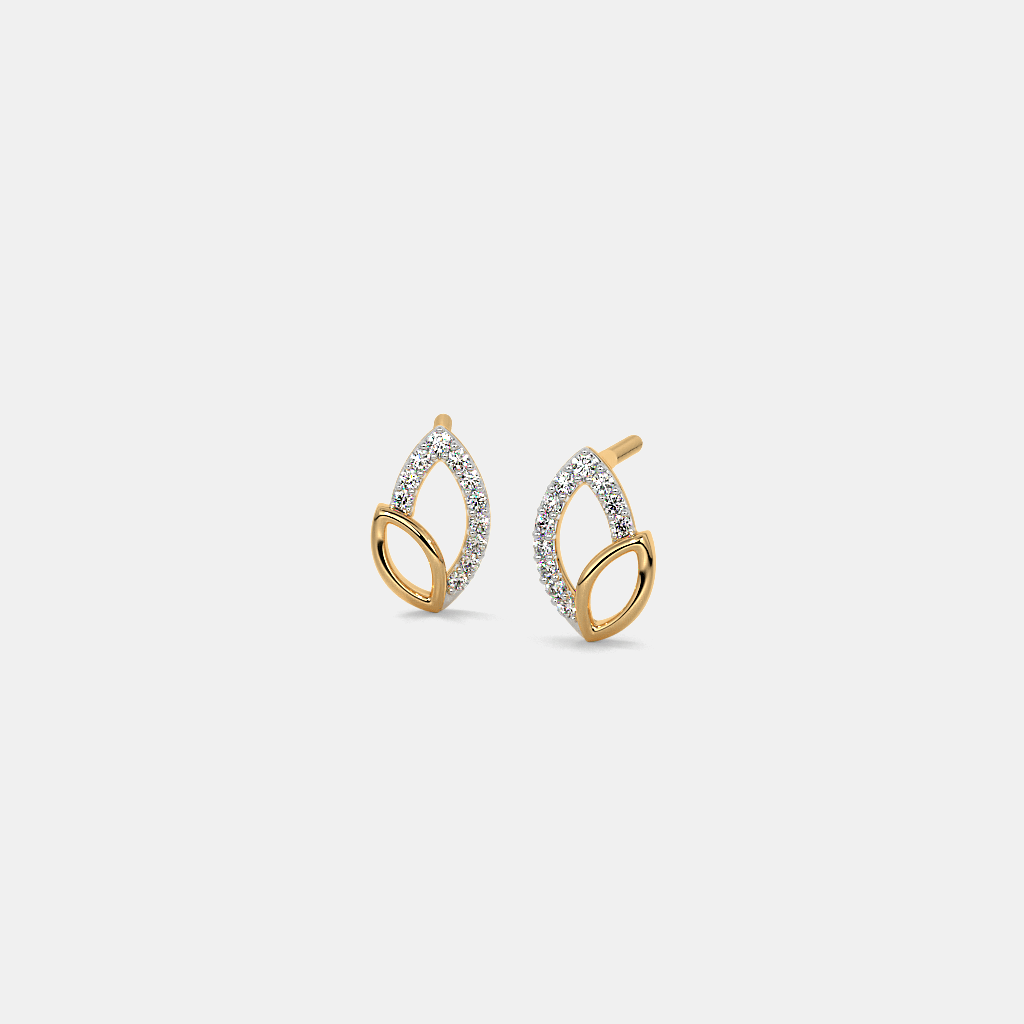 The Demirose Stud Earrings | BlueStone.com