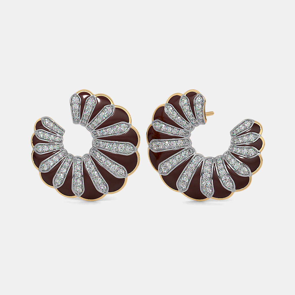 The Mocha Twist Orange Peel Earrings