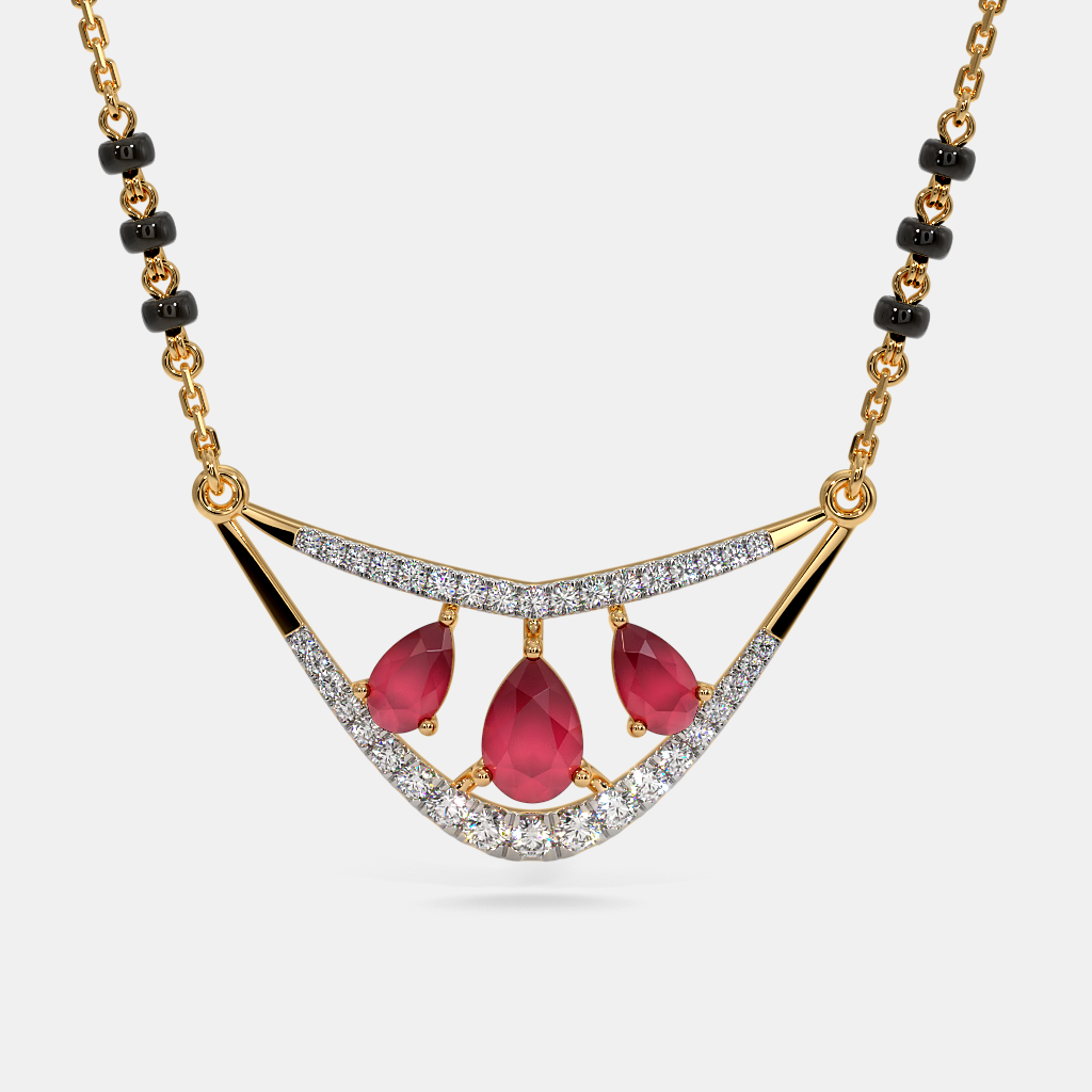 The Pearoruby Mangalsutra Necklace