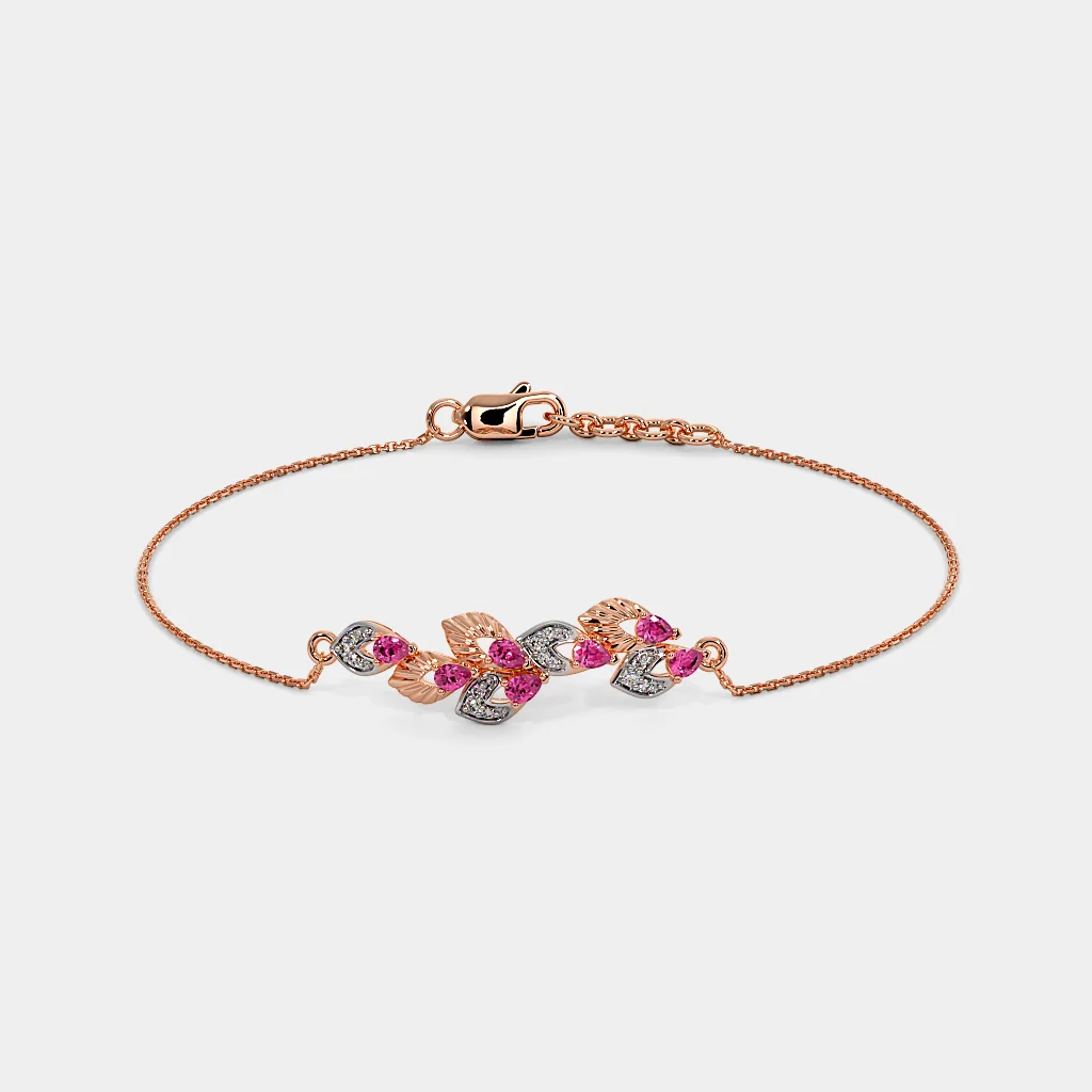 pink gem bracelet