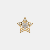 The Floral Star Stud Earrings - thumb 5