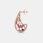 The Chromatic Brilliance J Hoop Earrings - thumb 10