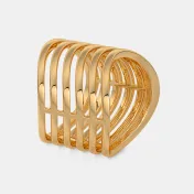 The Golden Strata Chevron Ring - thumb 8