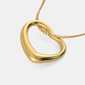 The Gold Kiss Heart Pendant - thumb 8