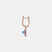 The Kianna Dangle Hoop Earrings - thumb 5