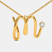 The Cursive M Necklace - thumb 5