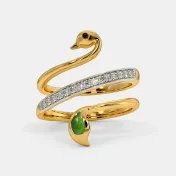 The Peacock Spiral Ring - thumb 9