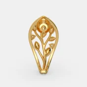 The Wisdom Leaves J Hoop Earrings - thumb 5