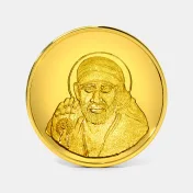10 gram 24 KT Saibaba Gold Coin - thumb 1