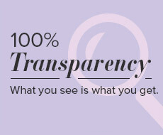 100% Transparency